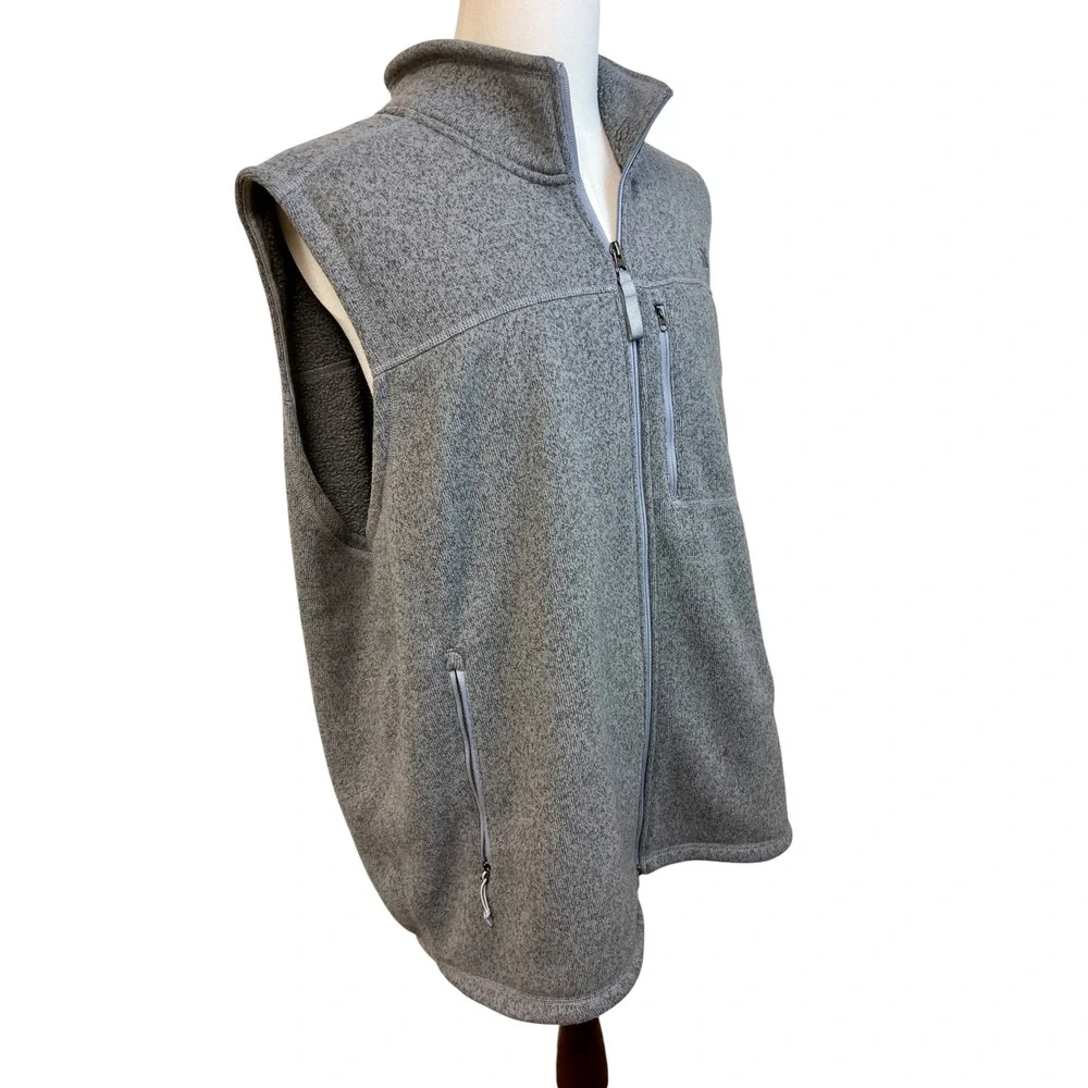 NORTH FACE Gordon Lyons Fleece Vest XXXL Gray Full Zip Gorpcore Hiking Layer